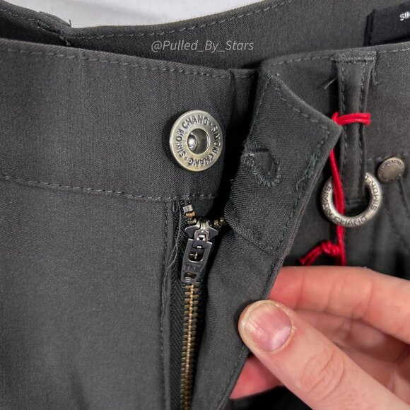 SIMON CHANG DENIM Tummy Control Micro Twill Straight Leg Pant Size 2 NWT - Picture 6 of 12